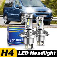 1pc/2Pcs For Citroen Berlingo MK1 MK2 1996-2017 Car 12000lm H4 9003 HB2 LED Headlight Hi/Low Beam Bulbs 6000k White Accessories