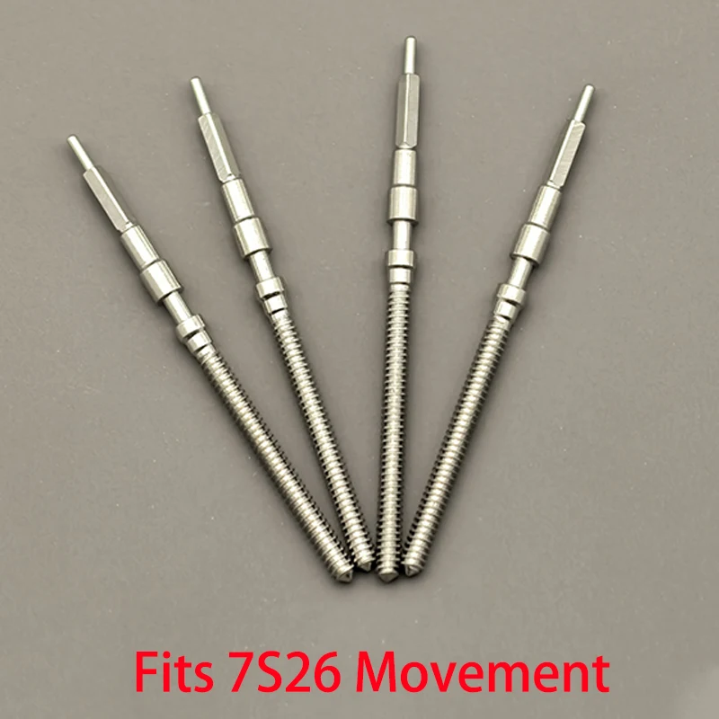 

2PCS/4PCS 7S26 Stainless Steel Crown Movement Crown Stem For 7S26 Automatic Mechanical Movement Stem Accessories Replace