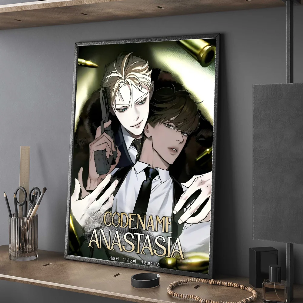 أنيمي Codename Anastasia الكلاسيكية خمر الملصقات HD جودة جدار الفن الرجعية الملصقات للمنزل جدار ديكور