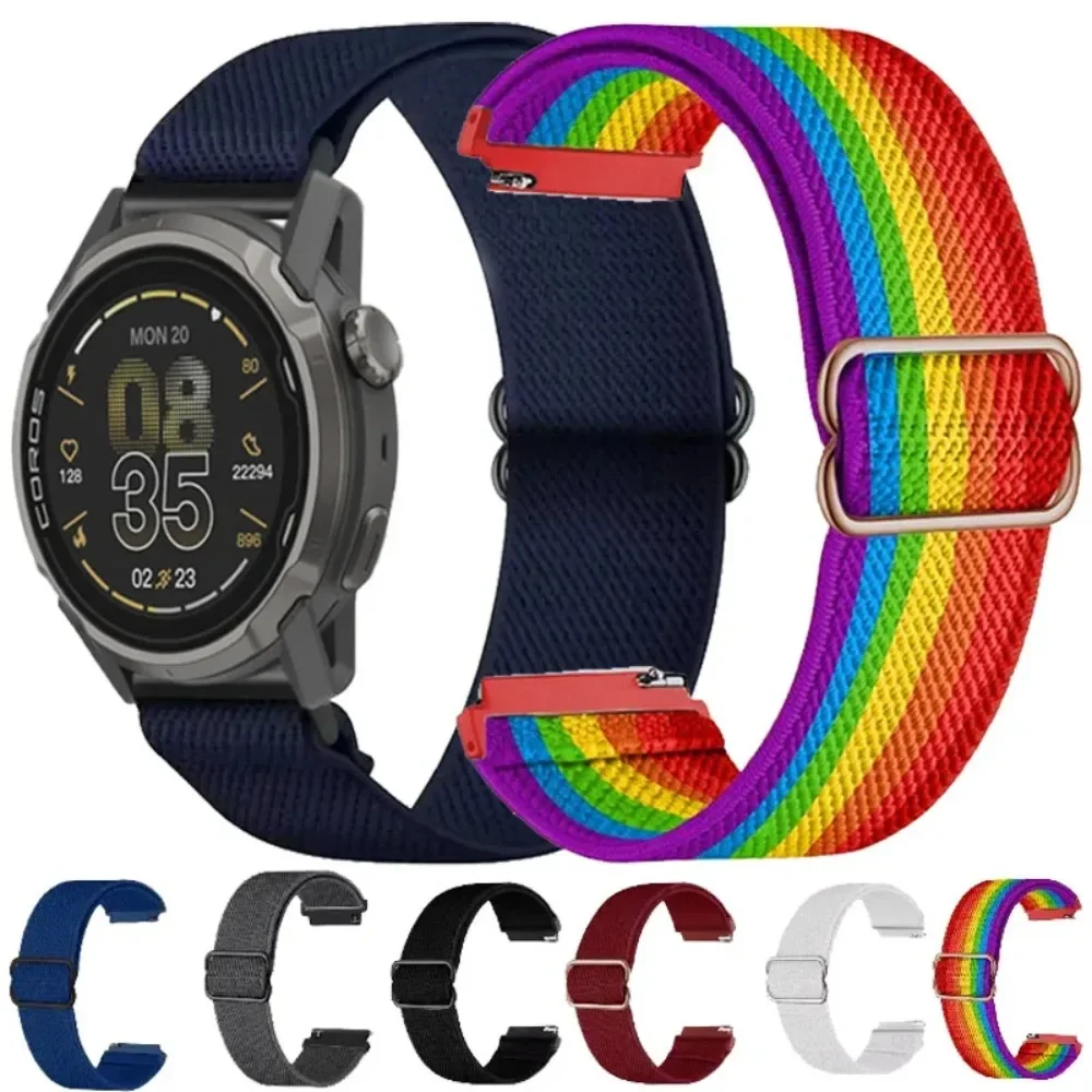 20/22mm Nylon Strap For COROS APEX 2-4 42mm PACE 3/2 Bracelet Watchband For Suunto Run/Ocean/Vertical 2/Race 2 Accessories Belt