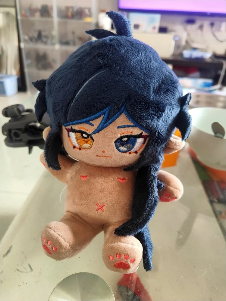 Anime Genshin Impact Kaeya 20cm Nude Body Plush Doll Toys Soft Stuffed Plushie a6961