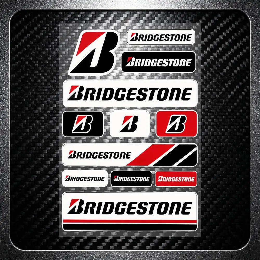 Bridgestone Safety Reflective Waterproof Auto Decal Scratch Cover Stickers Universal For Bike Helmet Mug Refrigerator - view 3