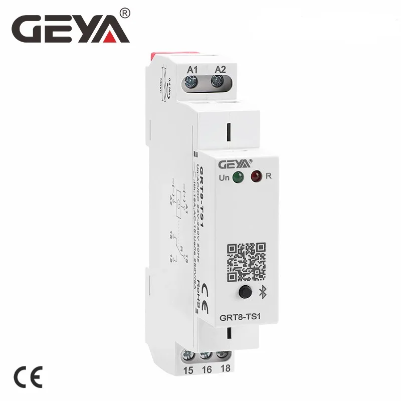 GEYA GRT8-TS Bluetooth Time Control Relay 220V 110V 24V AC~DC Power on off WirelessTimer Switch 16A Mobile Control Smart Timer