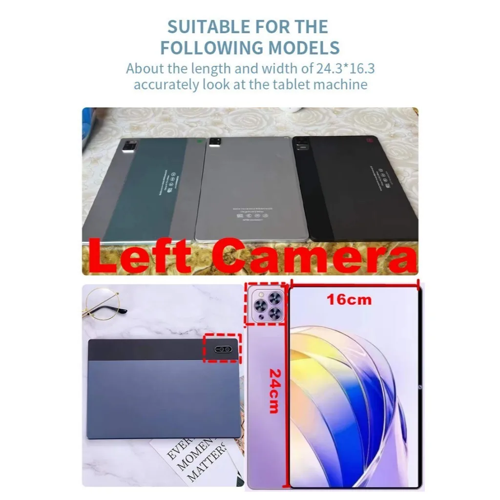 Transparente TPU-Tablet-Hülle für TCL Tab 10S 10L 10 HD 4G 10L Gen2 10,1 Zoll Kunstleder Flip Vollschutzhülle