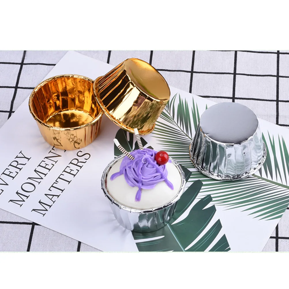 

100 Pcs Cups Leak Resistant Paper Dessert Bowls Cupcake Paper Dessert Bowls Liners Birthday Wedding Party Supplies
