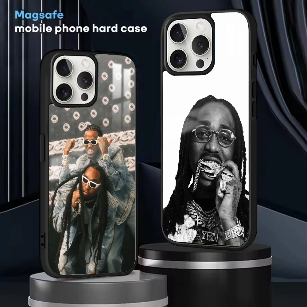 M-Migos Quavo Rapper Phone Case For iPhone 16 15 14 13 12 11 Pro Max Plus Mini Magnetic Magsafe Wireless Charging Cover Coque