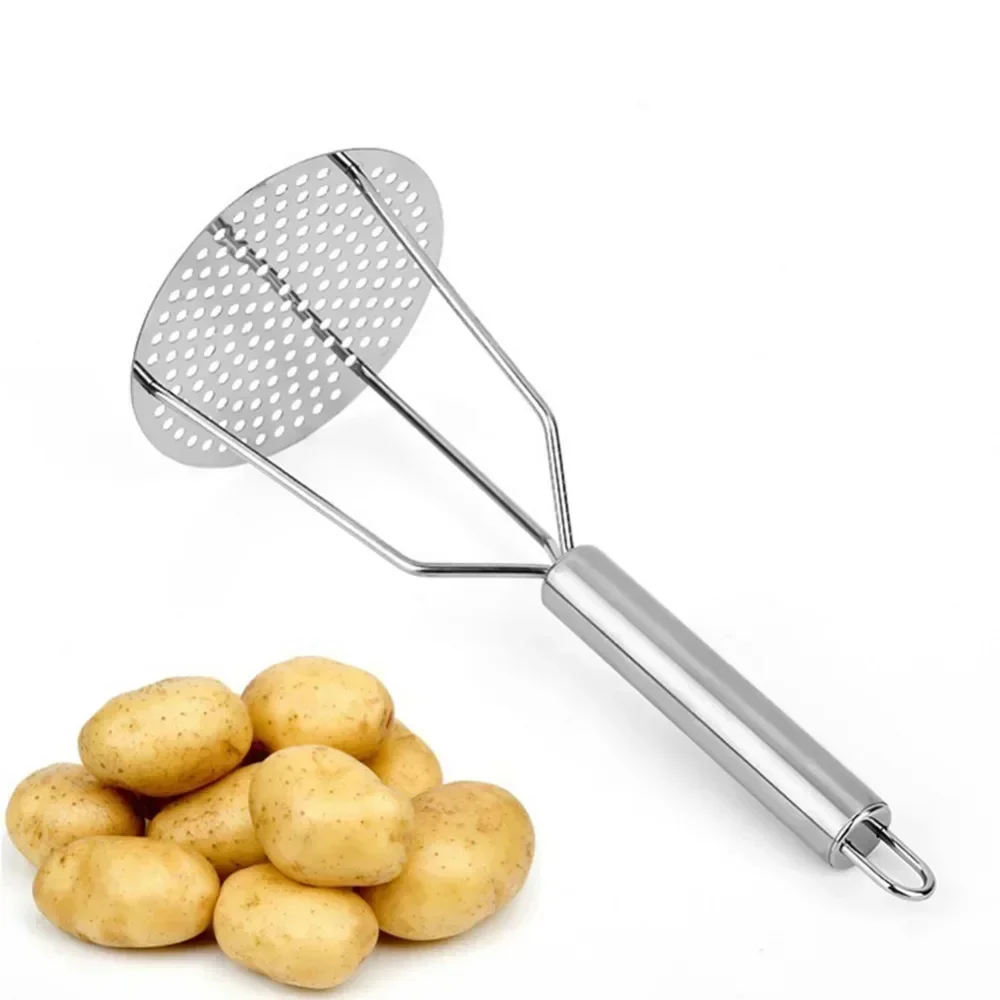 Stainless Steel Potato Masher Crush Vegetable Fruit Press Maker Vegetable Masher  Kitchen Tool Gadget Kitchen Accessories