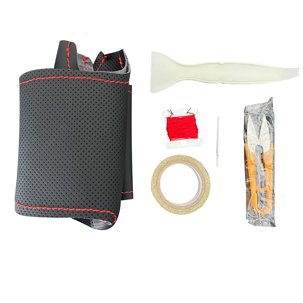 مخيط يدويا لينة الأسود ستوكات الجلود غطاء عجلة القيادة سيارة ل Volkswagen VW Golf 7 Mk7 باسات B8 اكسسوارات السيارات