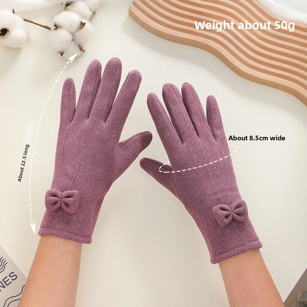Plush Winter Gloves Warm Windproof Driving Mittens Touchable Screen Coldproof Windproof Cold Proof Gloves
