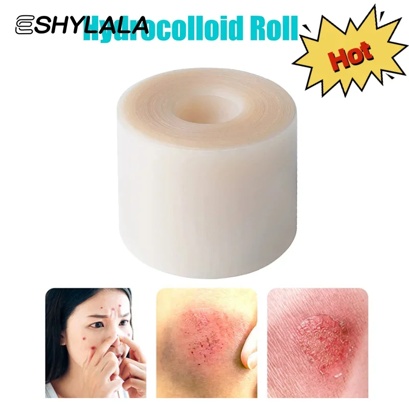 Hydrocolloid Roll For Wound Care Hydrocolloid Patch Bandages With Self-Adhesive, Bed Sore Bandages, Highly Absorbent For Burn