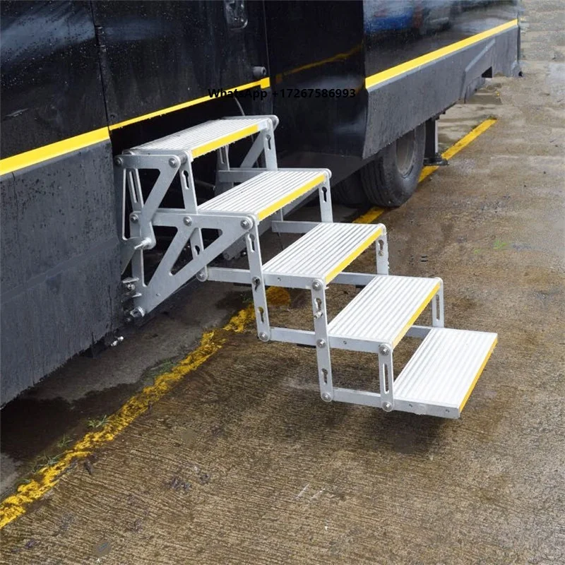 5-Stage Electric Swing Steps for  Expedition Truck Camper and RV Motorhome