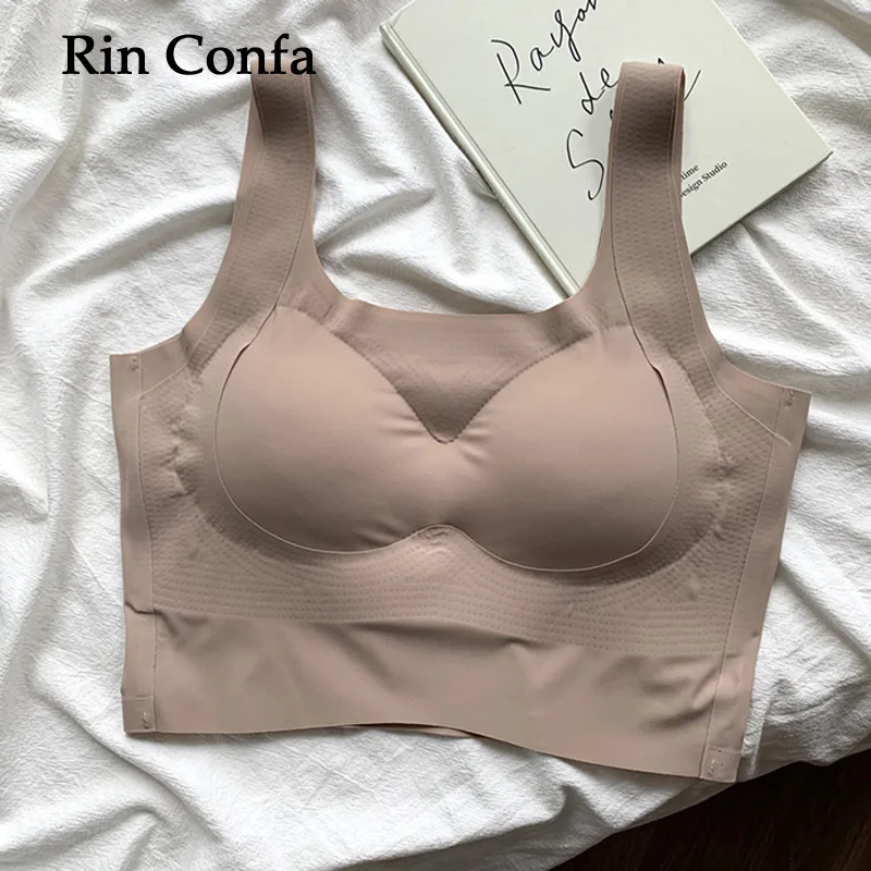 

Rin Confa women Fall Traceless Push Up Seamless Bras Comfortable Design Underwear Clothes Female Sexy All-Match Sports Tops