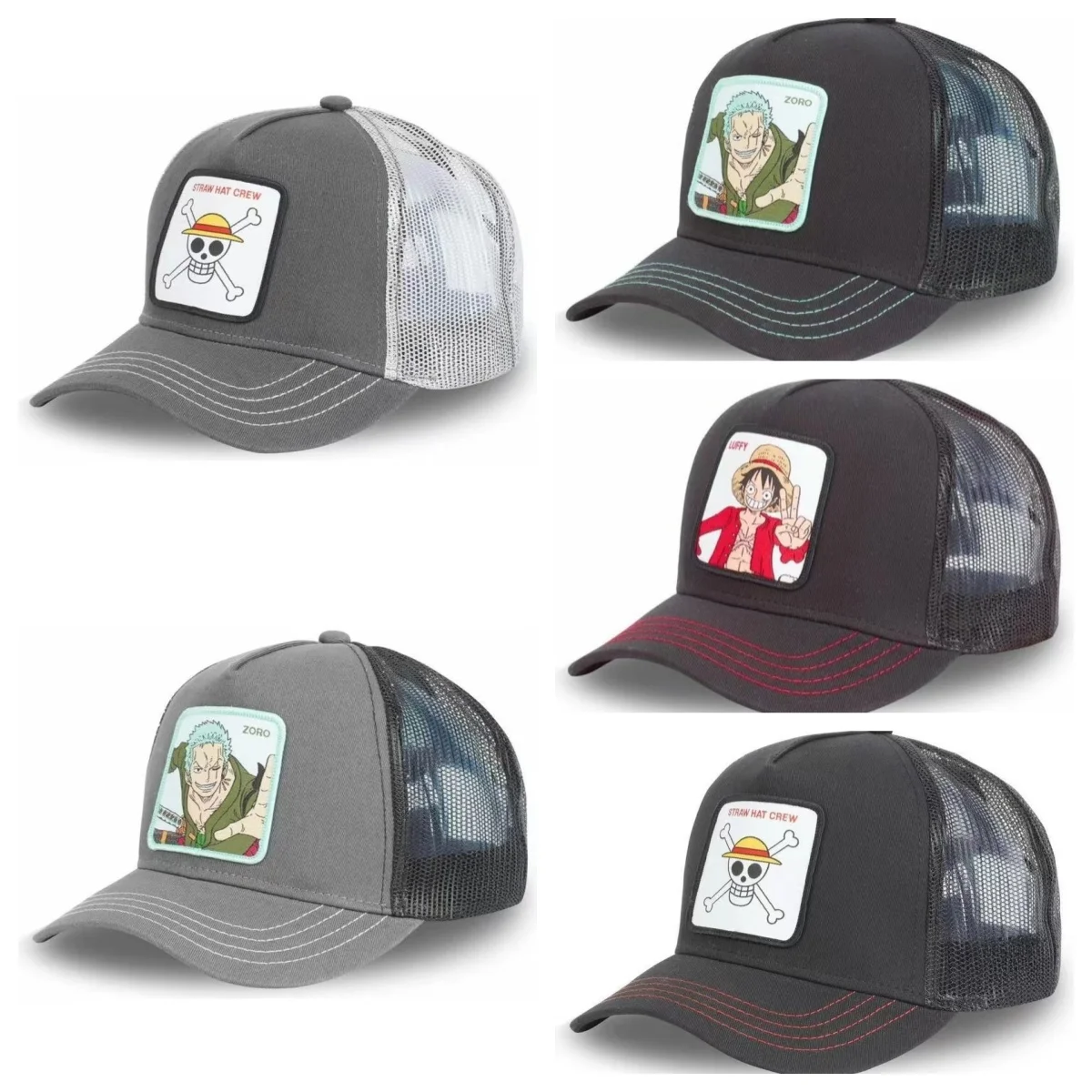 Neue Outdoor-Sport LUFFY Baseballkappe Frühling und Sommer Mode Bestickte Verstellbare Herren Damen Kappen Mode Outdoor Hip Hop Hut
