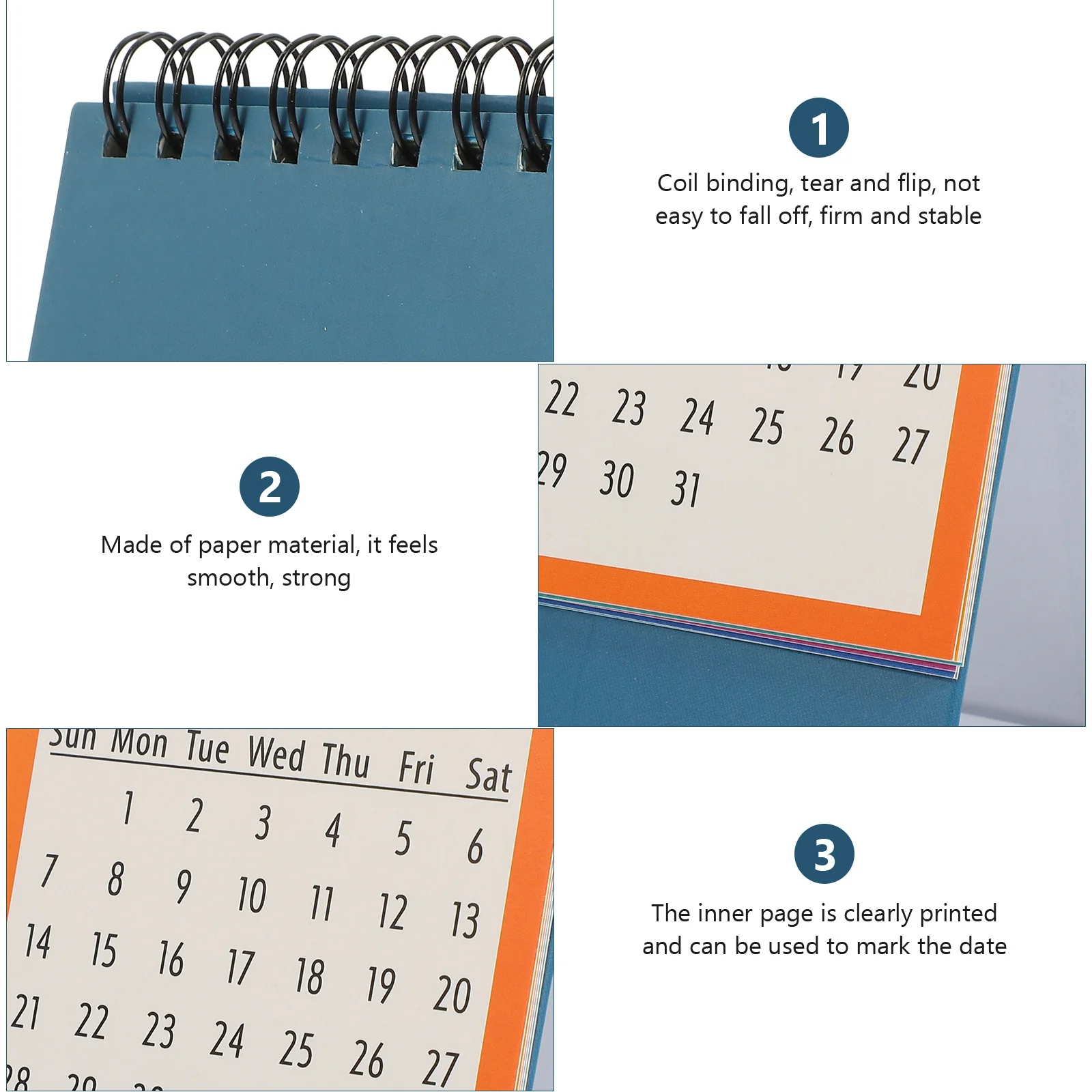 

Мини-маленький настольный календарь 2023, английская печать, бумажный настольный календарь, декоративный компактный планировщик для офиса и дома