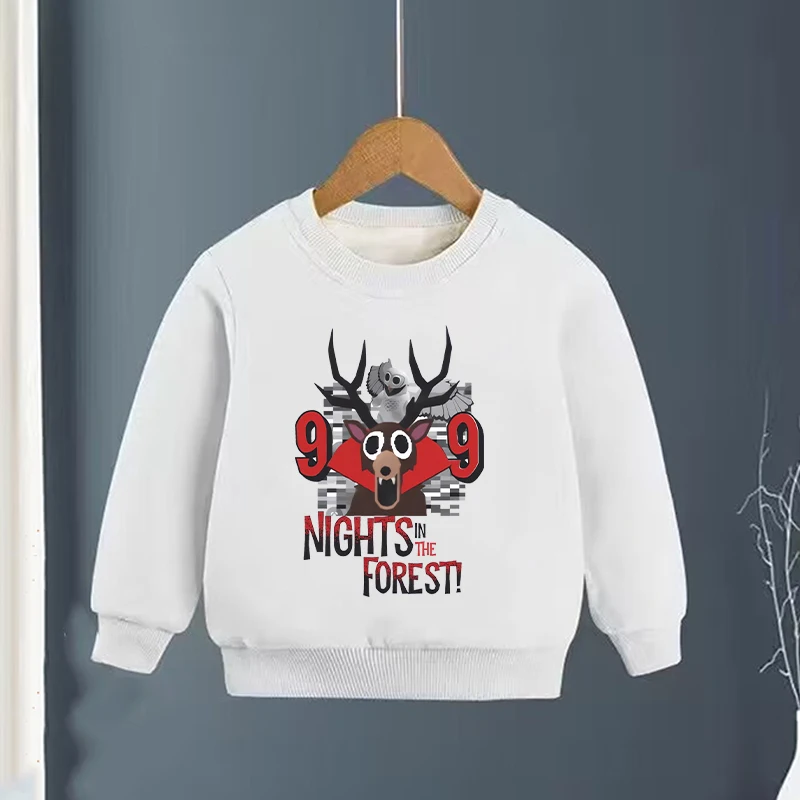 

99 ночей в Foreste, детская бархатная толстовка с капюшоном из мультфильма аниме, топ с длинными рукавами для мальчиков и девочек, зимняя теплая одежда, детский подарок на день рождения