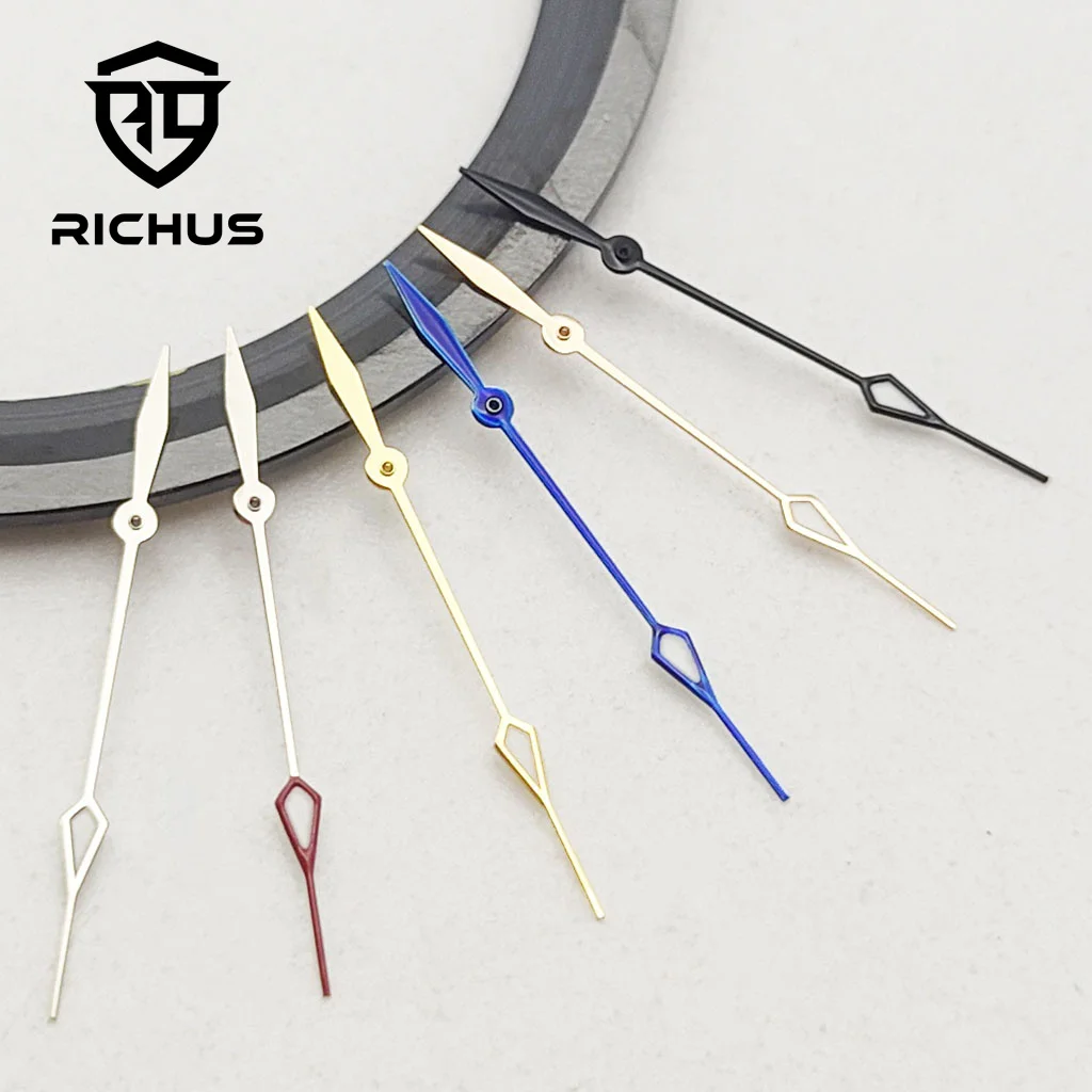 RICHUS NH35 Relógio mãos Verde Luminoso Fit NH34 NH35 NH36 ETA2824 2836 Miyota8215-DG Movimento