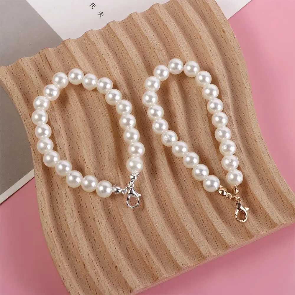 Anti-Drop Mobile Phone Chain Beaded Phone Charm Phone Case Chain Anti-Lost Keychain Pearl Lanyard Telephone Jewelry