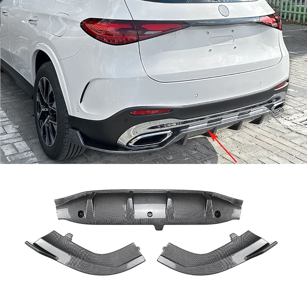 

VACOMUL 3 шт. задняя губа из АБС-пластика для Mercedes Benz GLC Class X254 GLC260 300 2023 + Стайлинг автомобиля, задний бампер, диффузор, спойлер