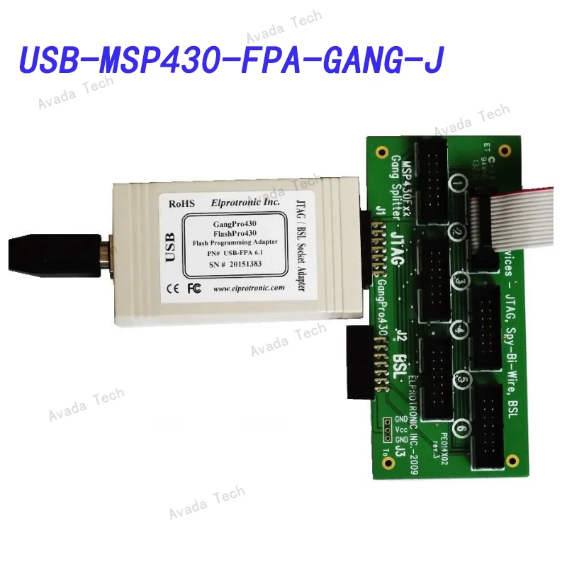 

Avada Tech USB-MSP430-FPA-GANG-J Programmers - Processor Based GangPro430 JTAG/SBW