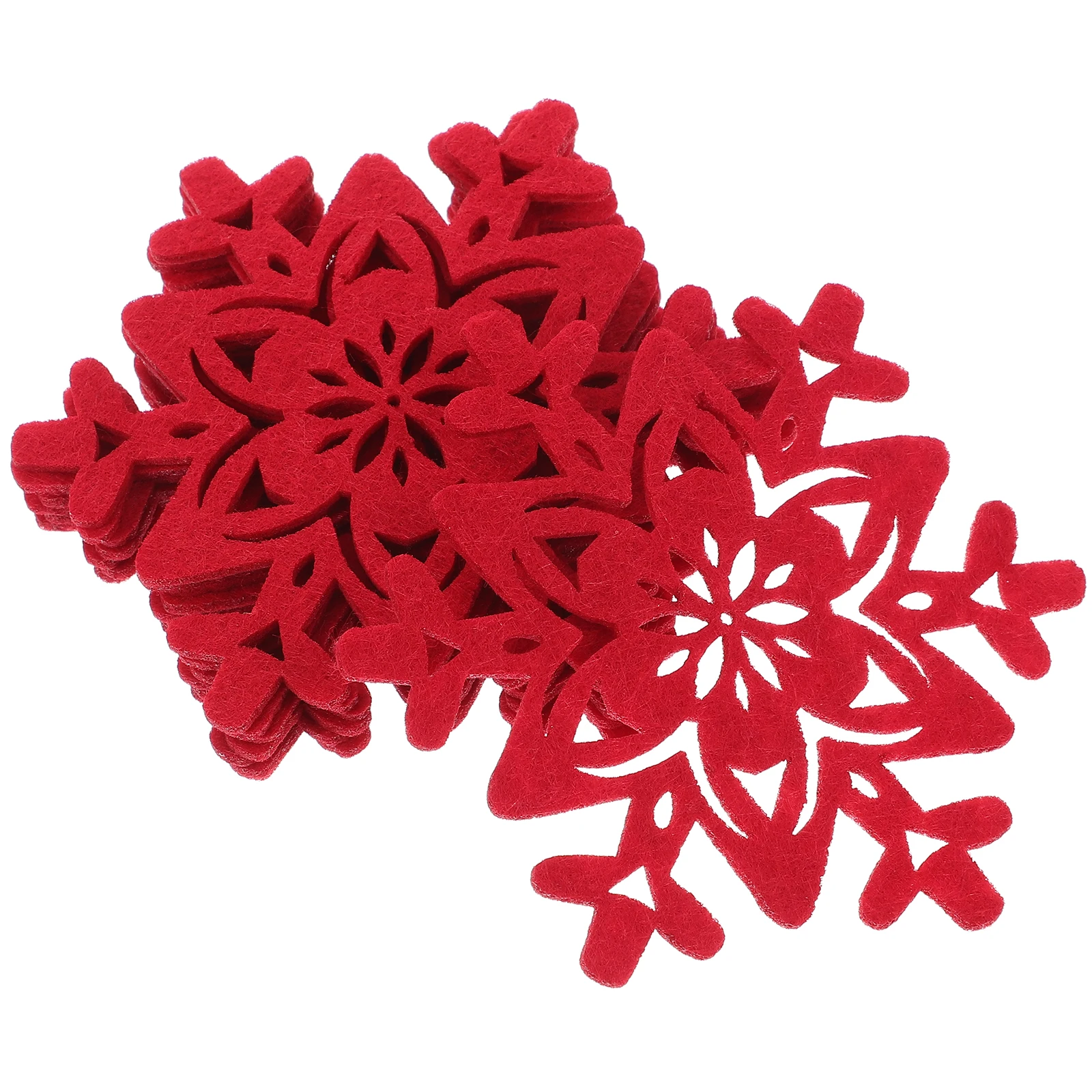 

Non slip Felt Coaster Set Holiday Red Xmas Coasters for Home Christmas Dinner Table Decor Drink Protection Coaster Mat