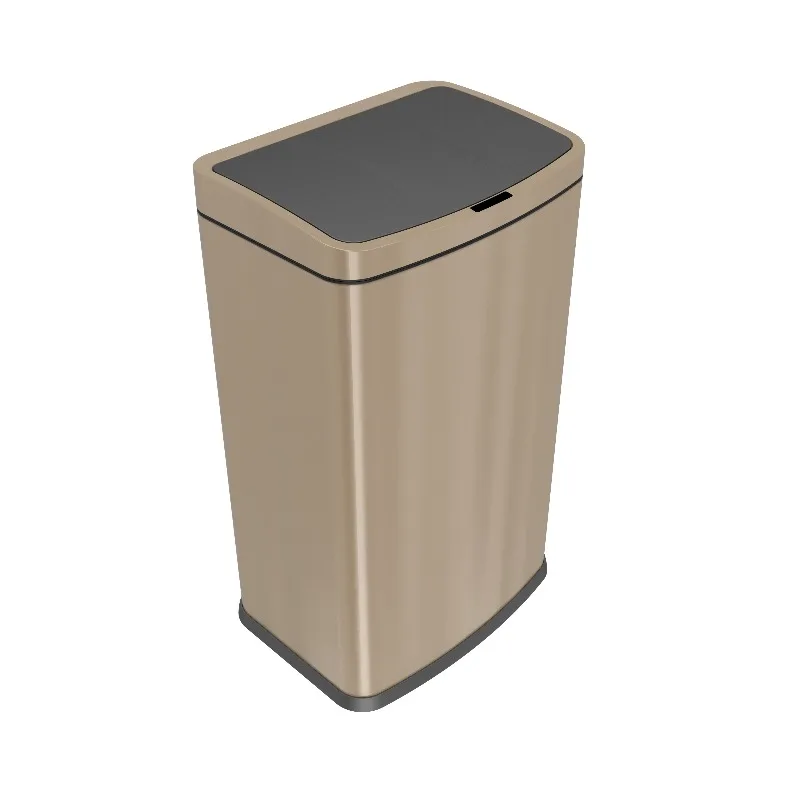 

Large Auto Electric Stainless Steel Rubbish Bin Automatic Trash Can Superior Smart Dustbin Garbage Container Bin