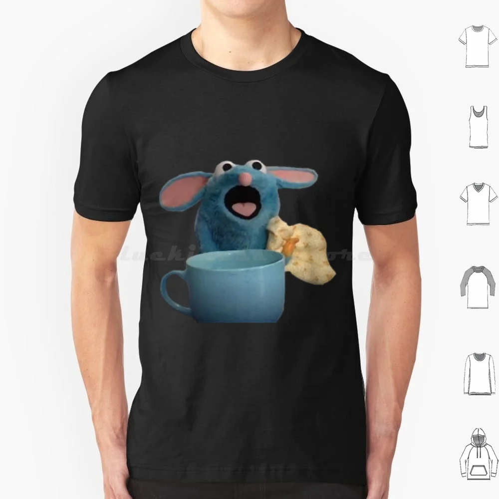 Camiseta Tutter de algodón para hombres y mujeres, estampado DIY, oso de ratón Tutter en la gran casa azul, rata, casa azul grande, Tutter el ratón Tutter