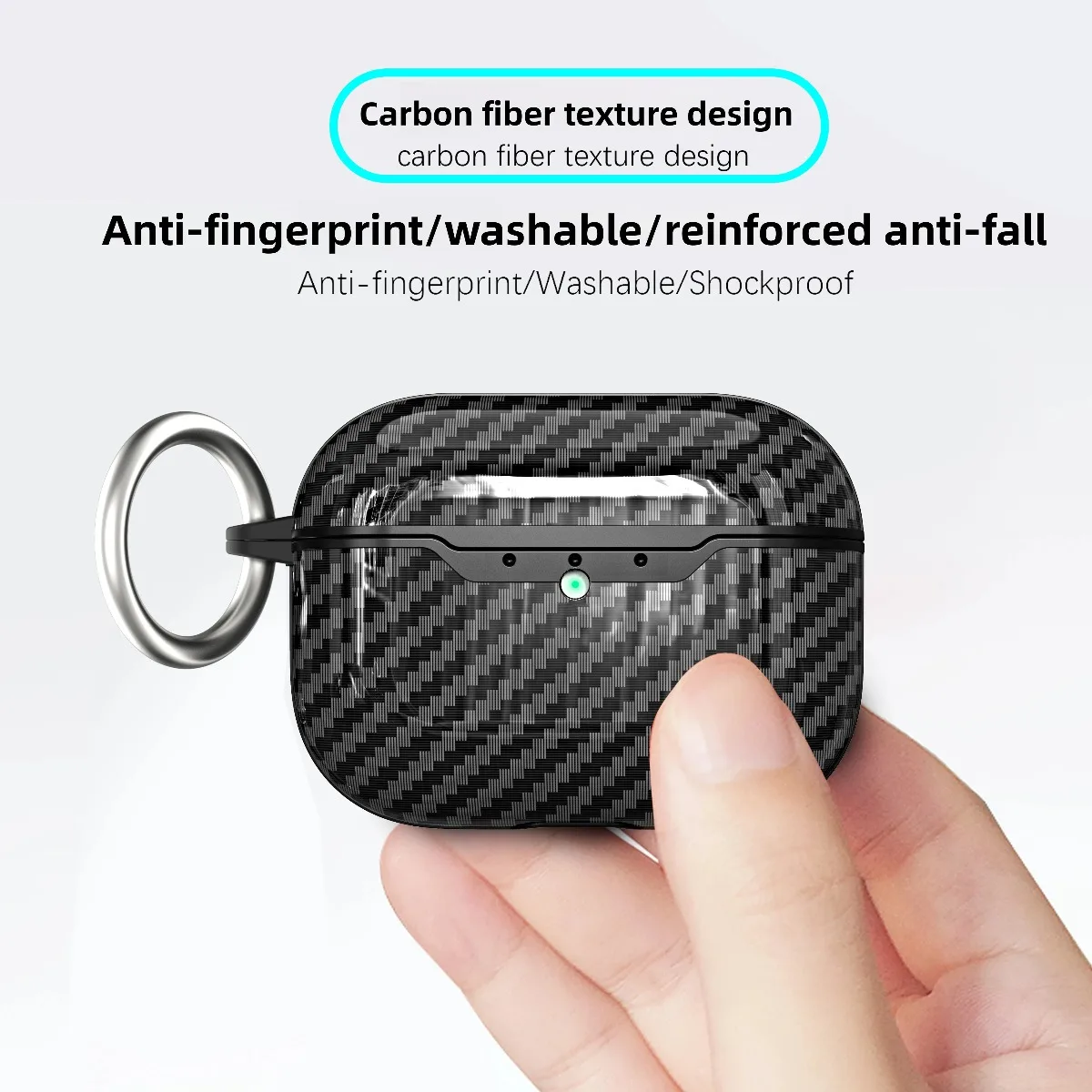 Carbon Fiber Texture Ultra-Thin Soft TPU Earphone Case For Apple AirPods Pro 3 Cover Funda AirPods 4 AirPod 5 case