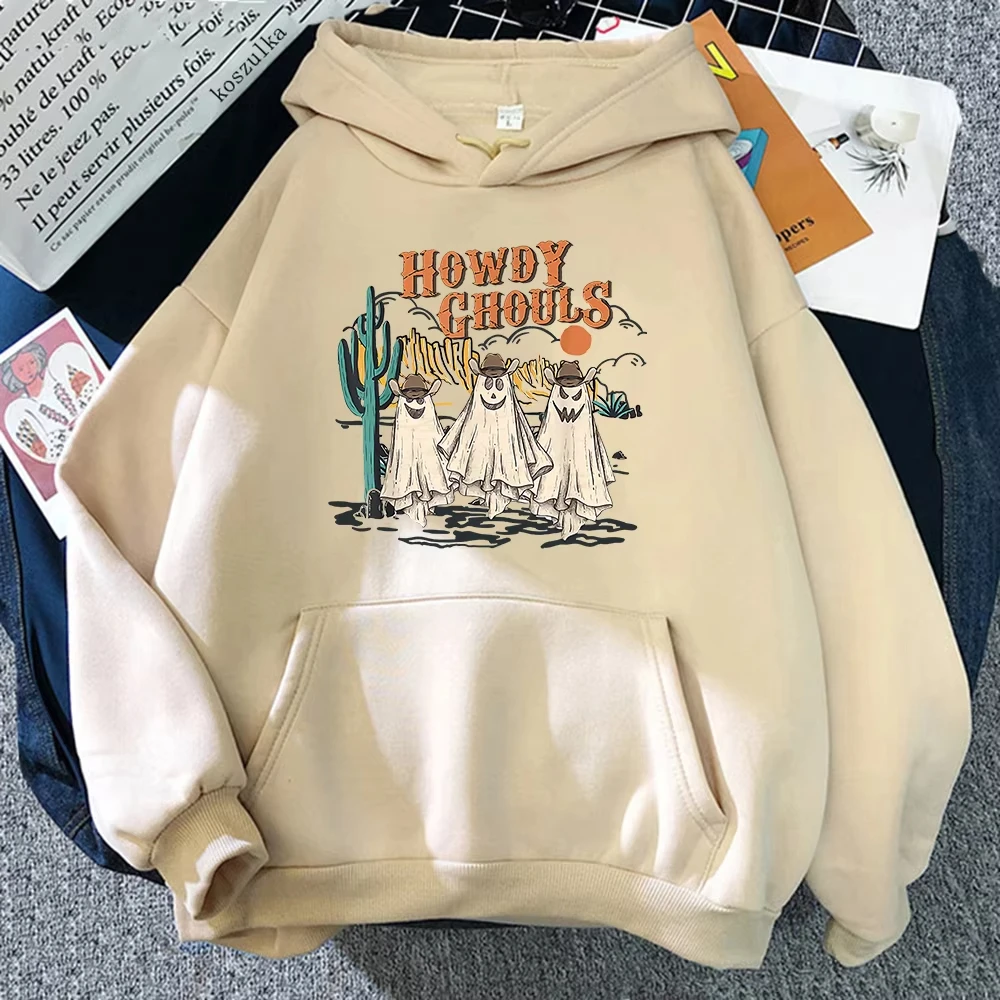 

Halloween Hoodie Women Pumpkin Ghost Howdy Hoodies Unisex Autumn Winter Christmas Vintage Pumpkin Cat Pullovers Sweatshirts