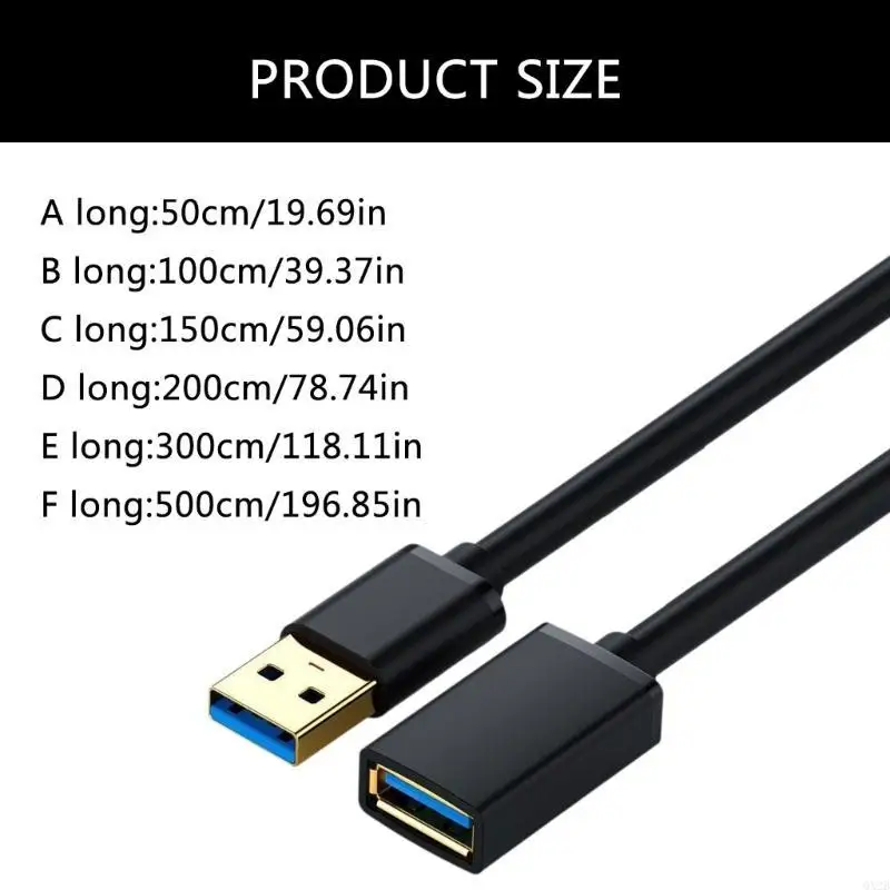 USB3.0 Мужчина -Женский Экстрадерский шнур 5 Гбит / с для мышиных клавиатур диска