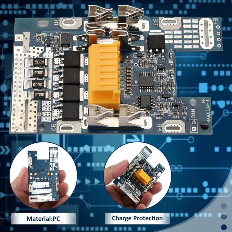 Replacement For Makita BL1830 BL1840 BL1850 BL1860 18V Li-Ion Battery BMS PCB Charging Protection Circuit Board Plate