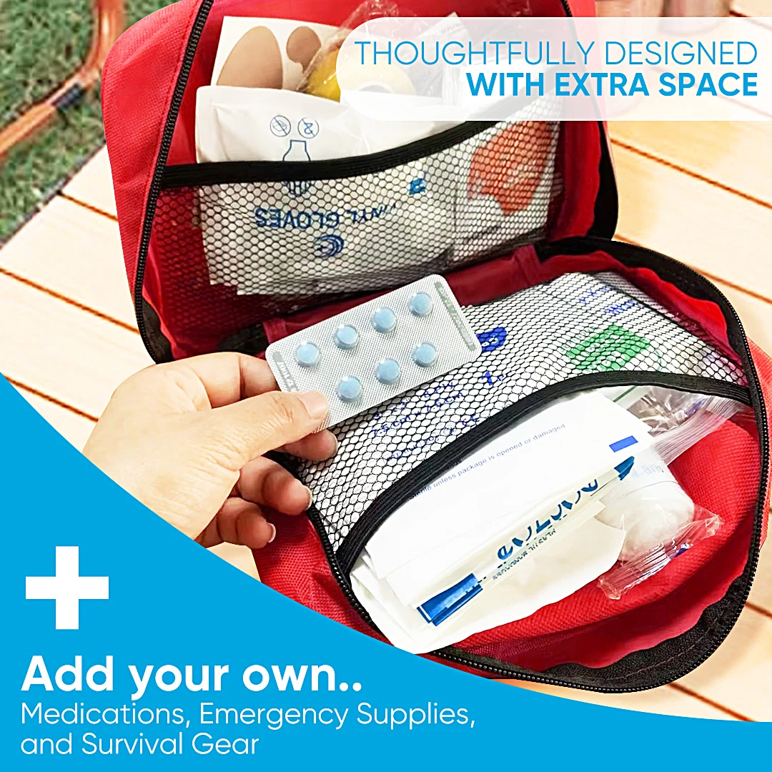 مجموعة الإسعافات الأولية SEJOY متعددة الأغراض للوازم الطبية في حالات الطوارئ مجموعة طبية محمولة للصيد في الهواء الطلق والمشي لمسافات طويلة والتخييم في الهواء الطلق #3