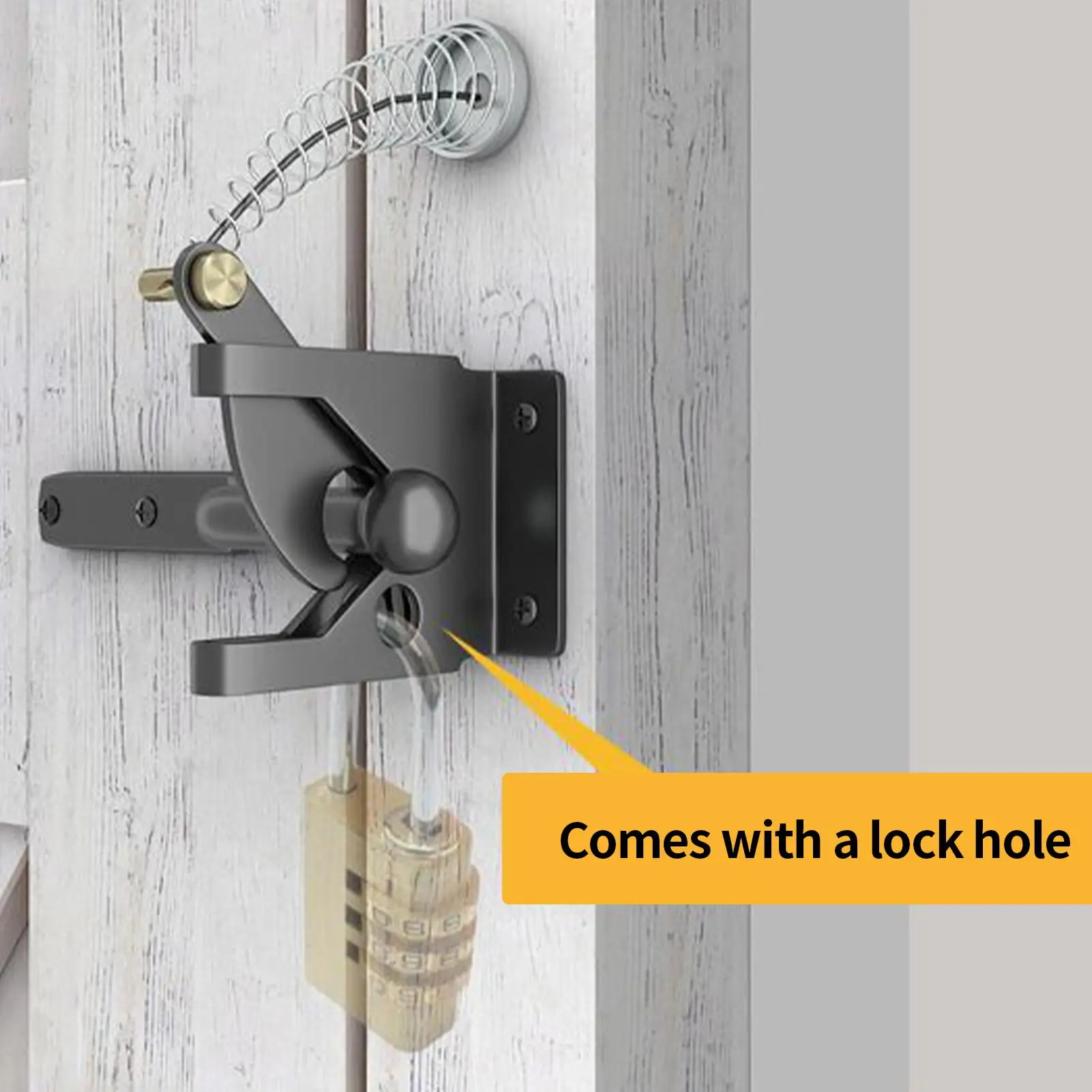 

Gate Latch Heavy Duty Gate Latch for Wooden Door Security Door Lock for Outdoor Metal Wood Yard Pool Shed Farm Barn Porch