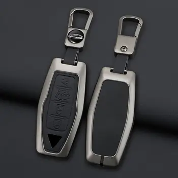 適用於三菱歐藍德 2022-2025 的鋅合金+皮革汽車鑰匙殼,控制汽車內裝配件 10 最佳銷售 三菱鑰匙圈套 - №5