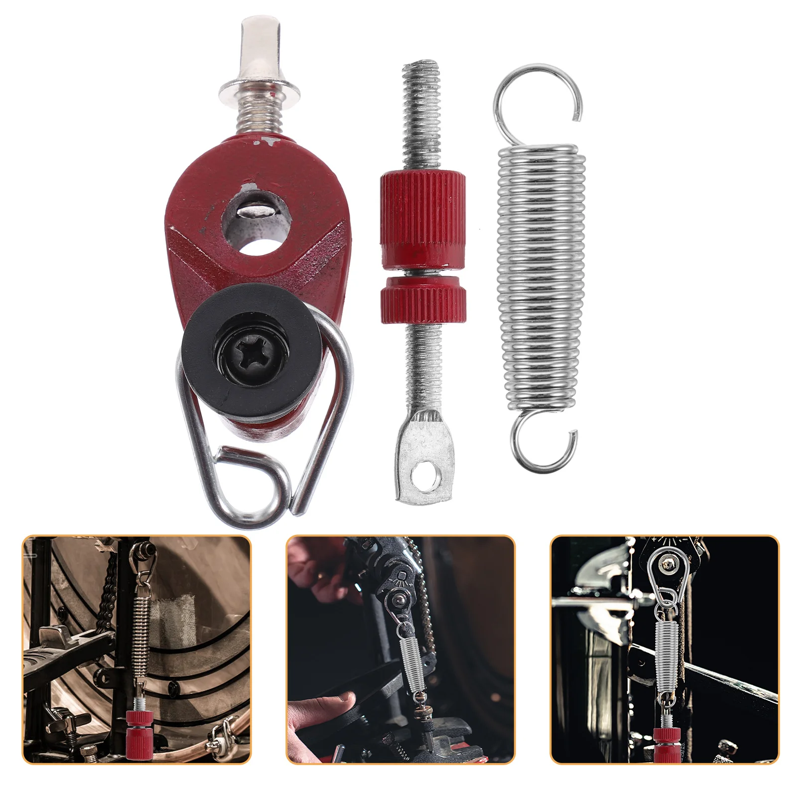 دواسة القدم الربيع كاميرا معدنية لطبول الجاز رفوف الطبل استبدال أجزاء قرع ملحقات الطبل المهنية