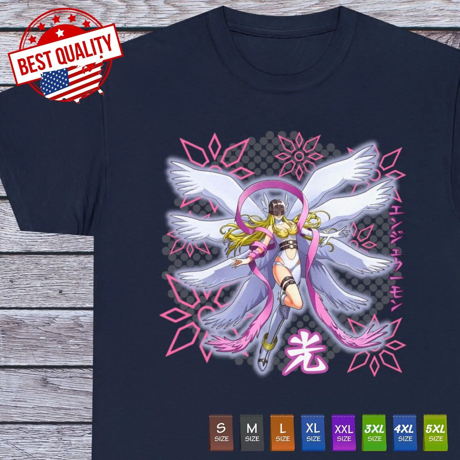 

Ange womon T Shirt Tee 90s Anime Clothing Cosplay Manga Japanese Waifu