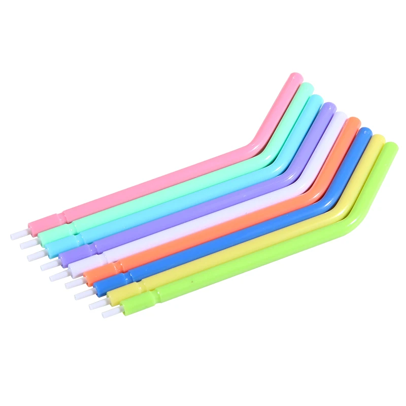 Air Water sy ringe Tips den tal 3 Way sy ringe Nozzles 250 PCS Disposable Rainbow Spray Nozzles