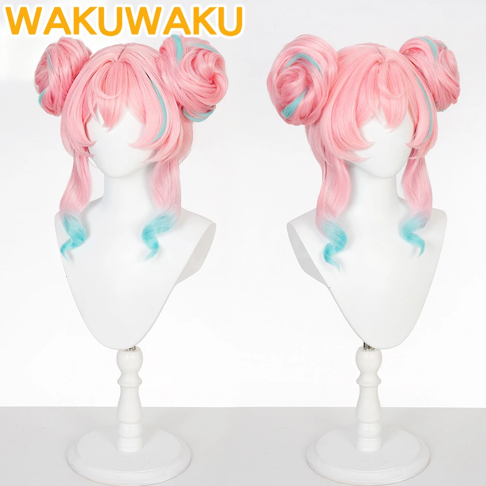 Hyacine Cosplay Wig Game Honkai: Star Rail WakuWaku HSR Halloween Women Pink Hair Hyacine Warm Cotton Skies Cosplay Wig view 2