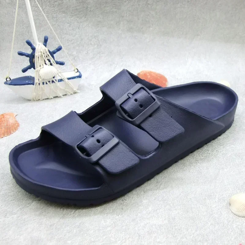 2023 new casual buckle slipper summer EVA light sandal youth anti-slip men\'s and women\'s trend comfortable soft sole flip flops