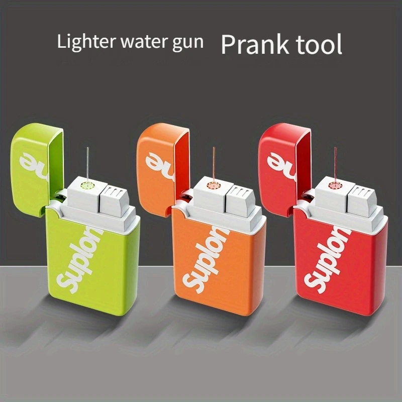 Funny Water Squirting Prank Lighter Tricky Fake Trick Lighter with Hidden Water Gun Feature Hilarious Couple's Gag Birthday Toy