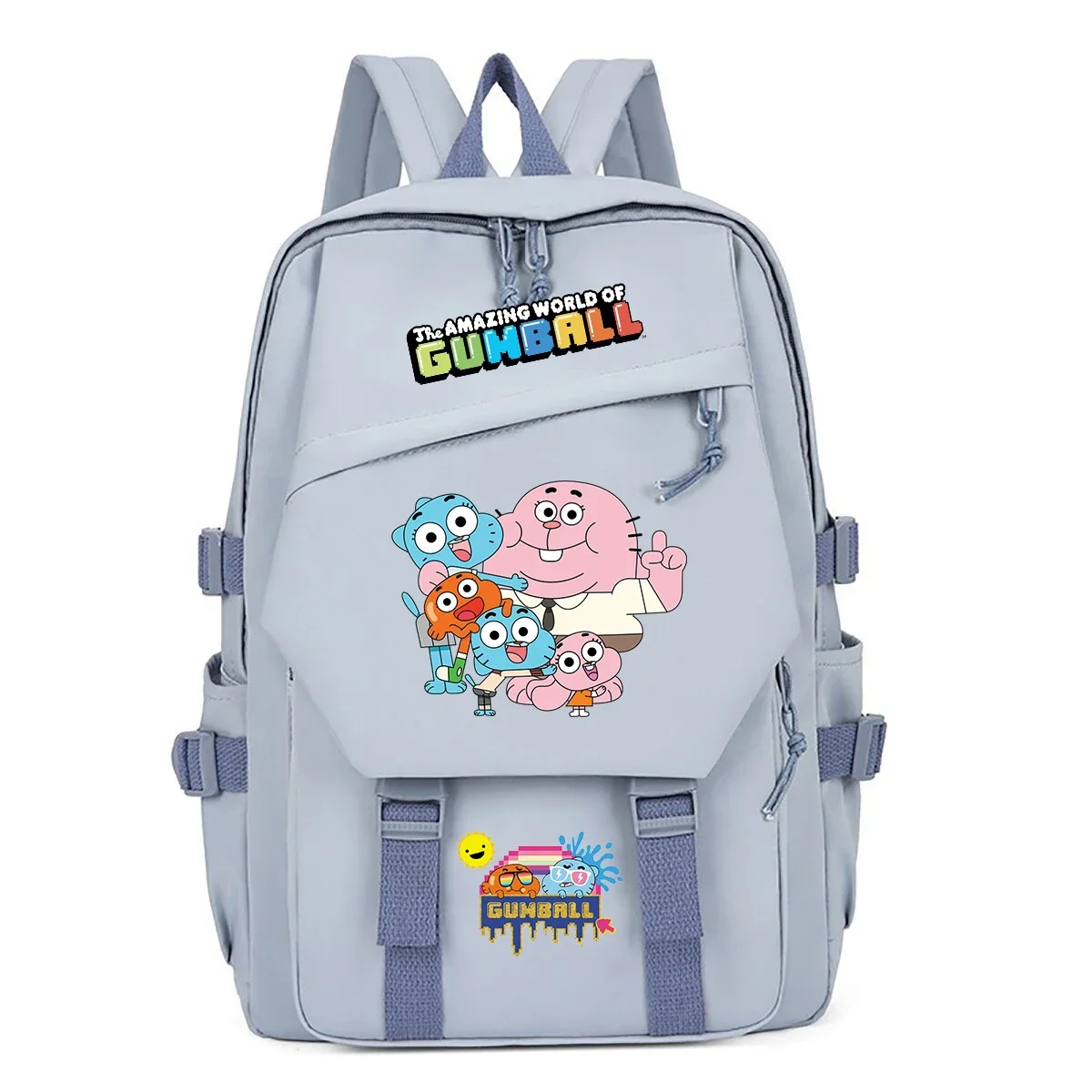 Anime The Amazing World of Gumball Backpack for School Girls Large Capacity Bagpack Primary Students Bookbag Children School Bag