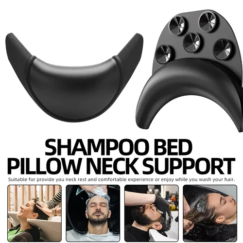 Almohada de silicona para salón de belleza, cojín de descanso para el cuello, lavamanos, champú, cuenco de Gel, herramienta de barbero para uso doméstico