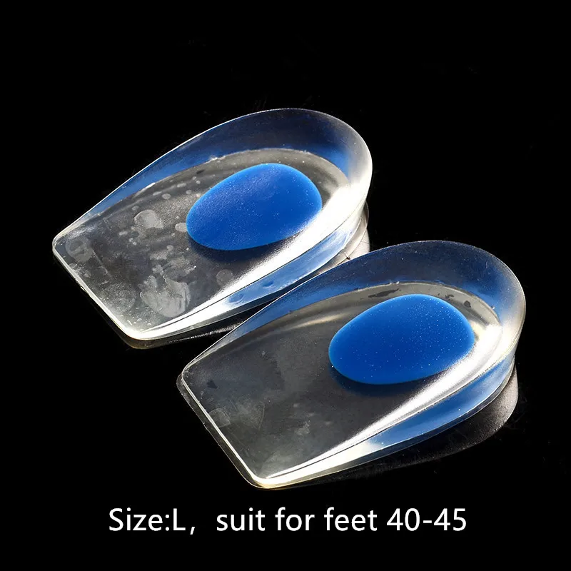 Semelles intérieures en Gel de silicone pour hommes et femmes, 1 paire, soulage la douleur au pied, protecteurs, Support d'éperon, coussinet de chaussure, Inserts à talons hauts