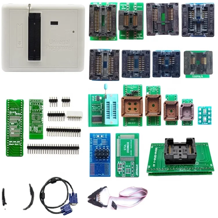 eParthub Original RT809H Universal Programmer 31 Adapters Socket Suction Pen IC RT809H Programmer