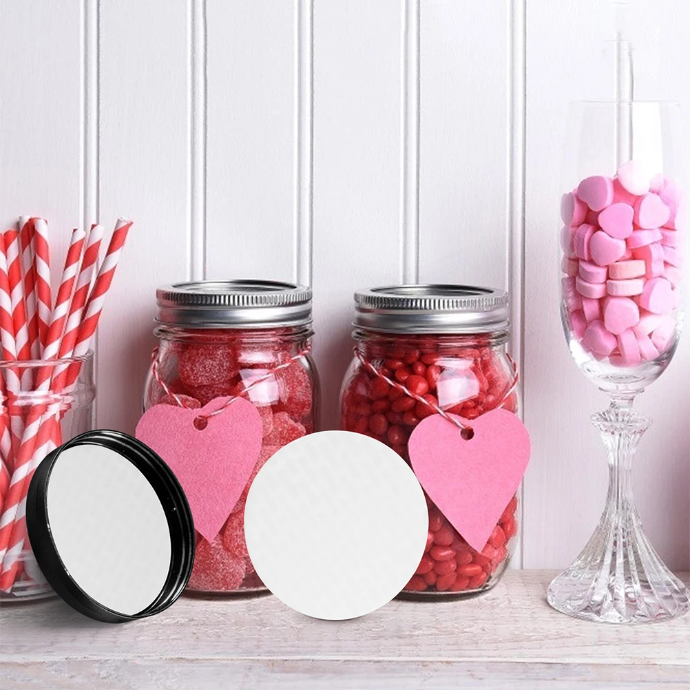 

100pcs Sealing Gaskets 60mm Foam Liners for Mason Jars Canning Accessories Leak Proof Bottle Seals Storage Containers Wide Mouth