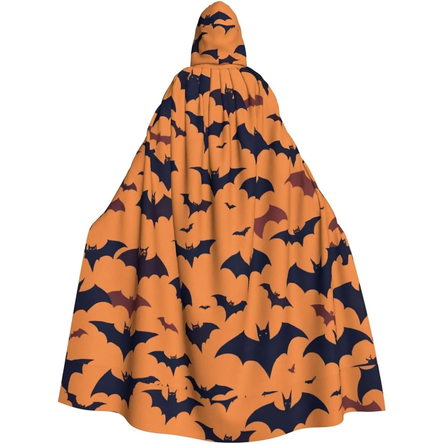 

Bat pattern Print Hooded Cloak Universal Adult Cape Witch Costume Halloween Costumes Carnival Cloak