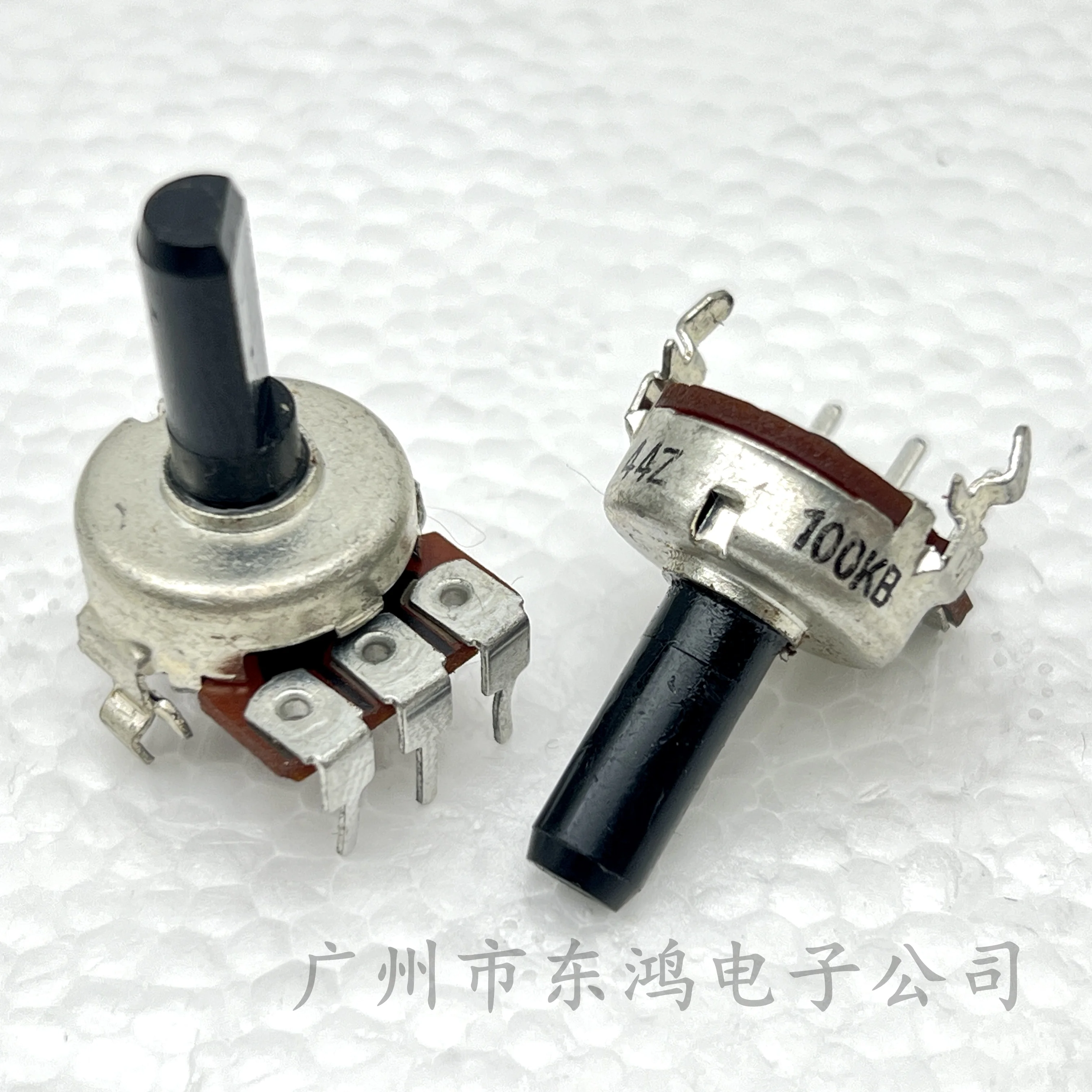 1 PCS 161 type vertical single Potentiometer B100K, handle length 15MM