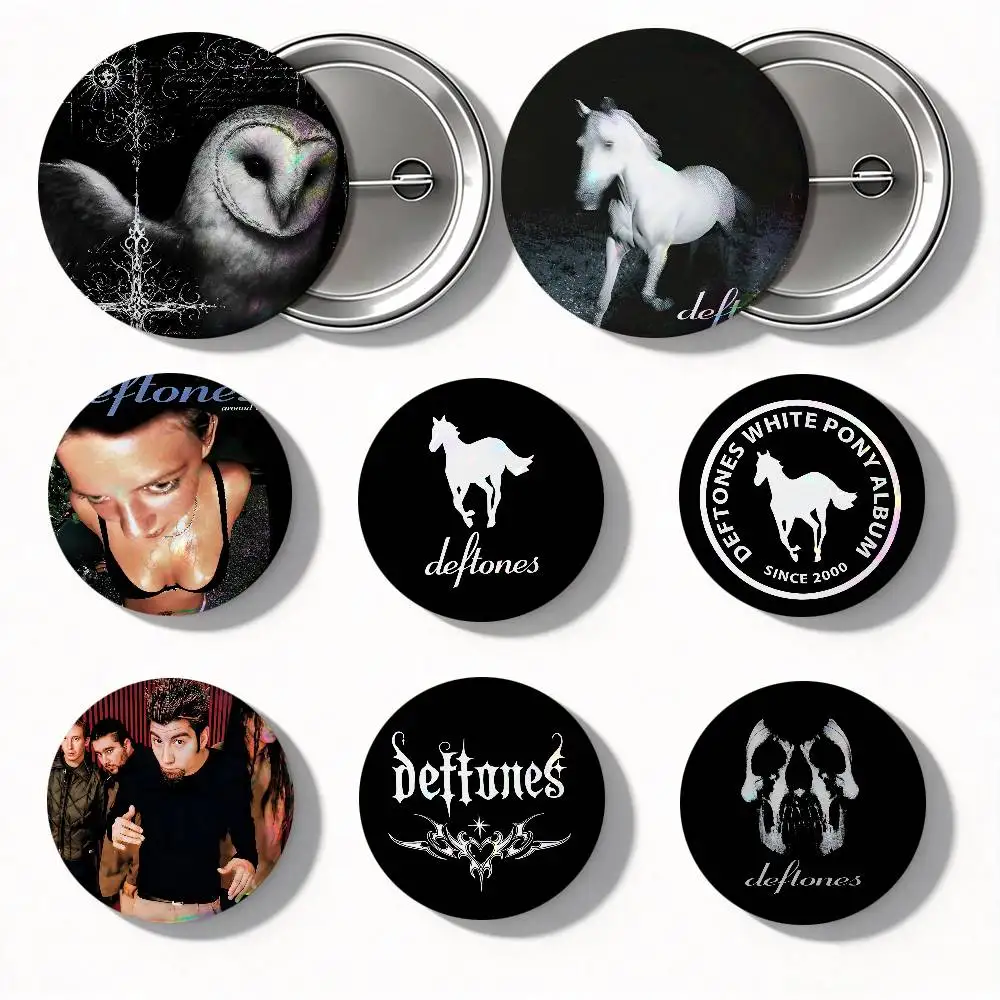 Band Deftones Round Badge Lapel Pin Backpack Clothing Jewelry Accessories Gift Brooch