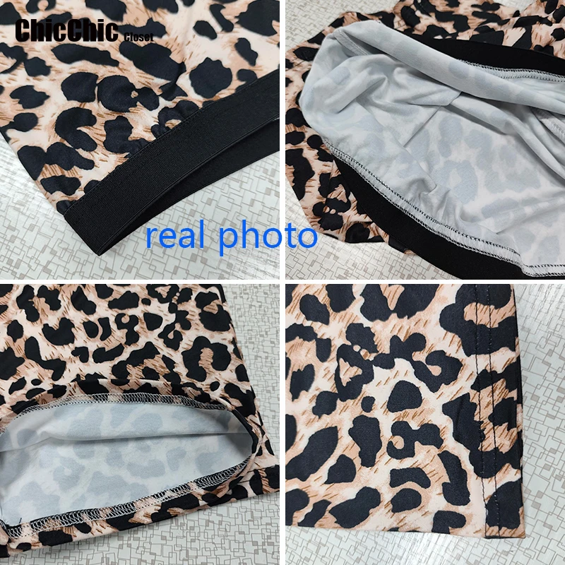 مثير أزياء المرأة الساخنة عالية الخصر سليم صالح بعقب رفع ليوبارد الطباعة الرقمية اليوغا طماق - شورتات الشاطئ.