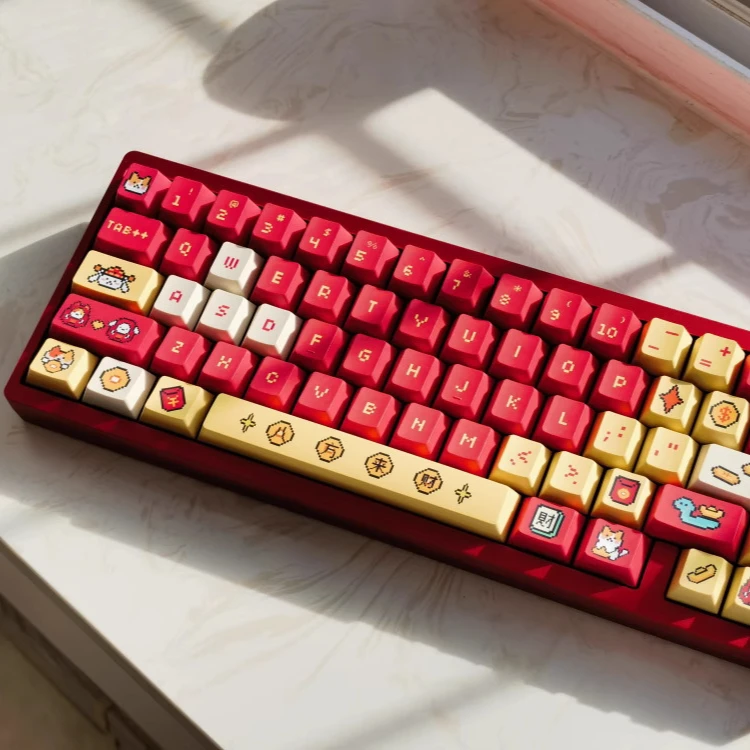 

Lucky Pixel 2.0 New Year's Theme Keycap Original High PBT Hot Sublimation