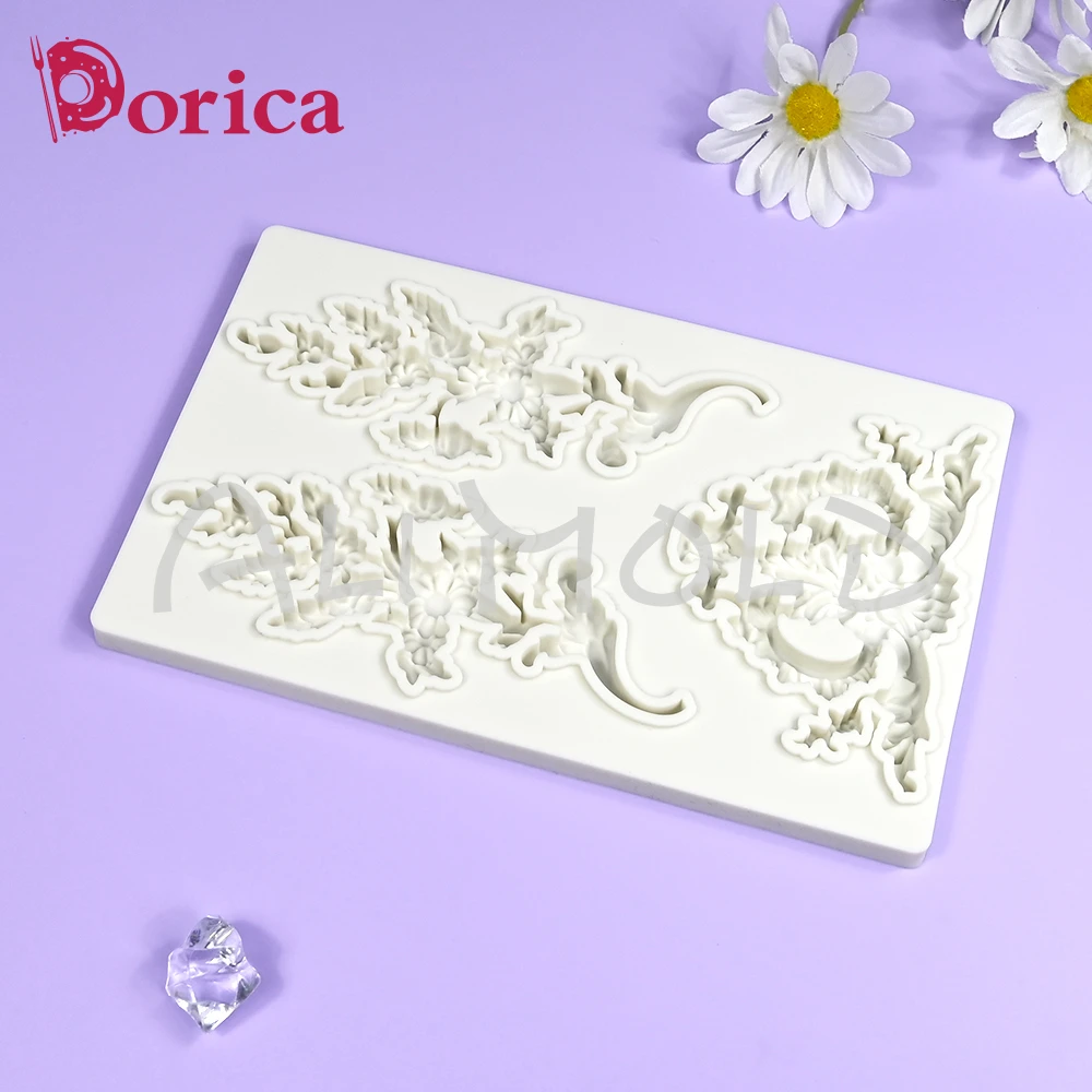 Silikonowa forma do dekoracji domu Sugarcraft Chocolate Fondant Cake Mould DIY Resin Clay Relief Model Home Decorating Tool Baking — zdjęcie 5